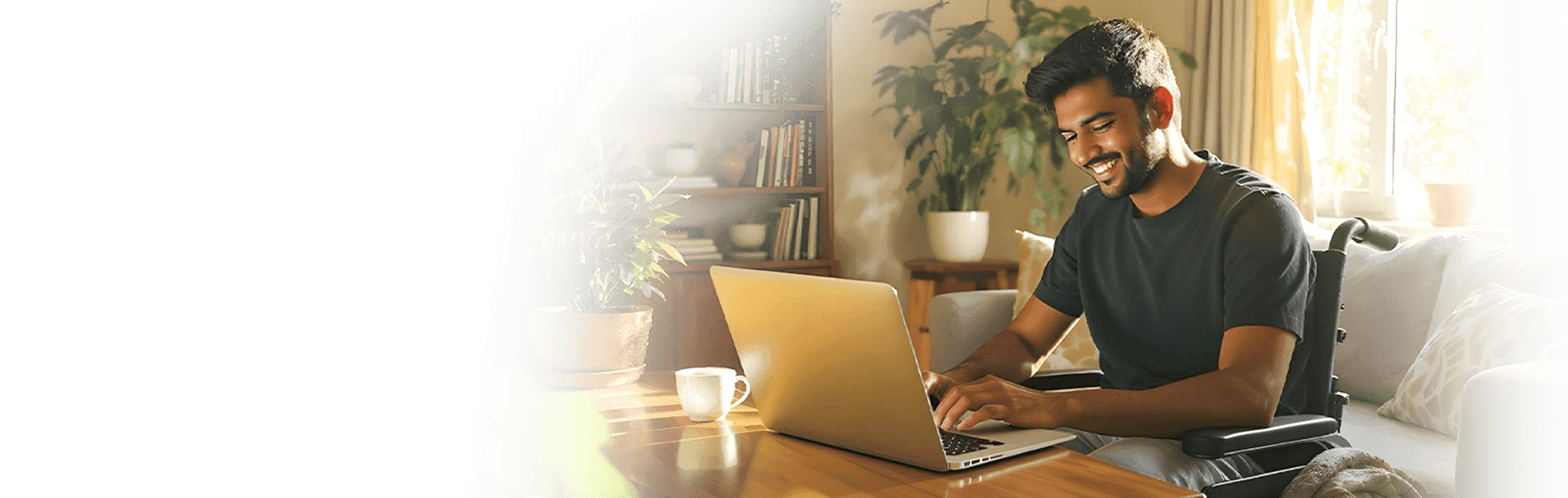 A student with a disability studying for JEE & CUET