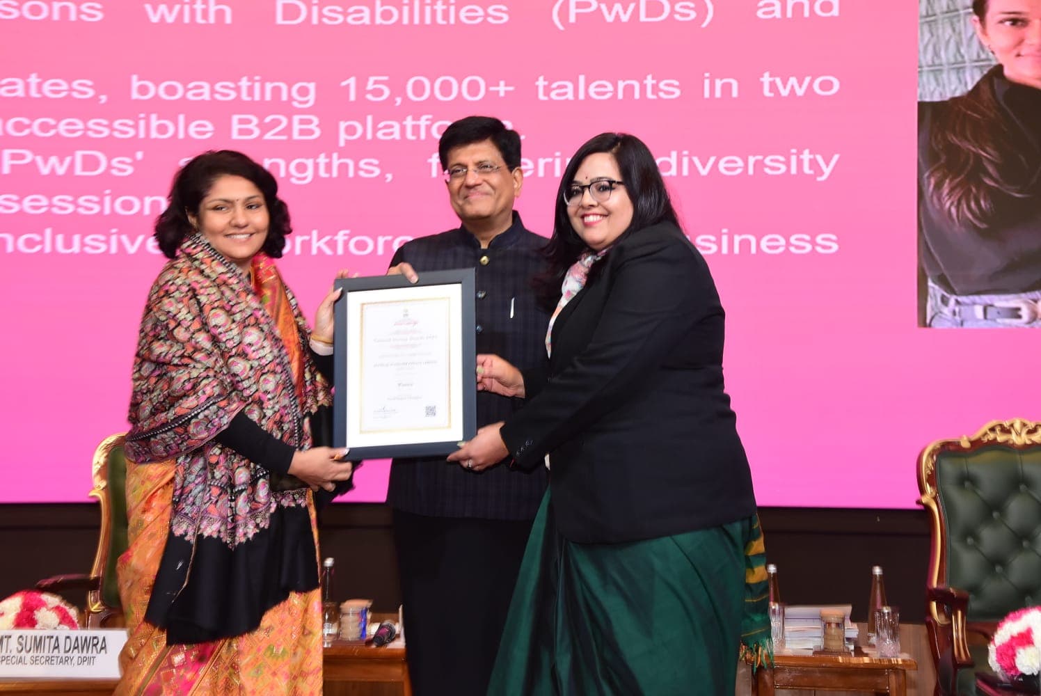 National Startup Award 2023 — Social Impact Champions recognition for Atypical Advantage